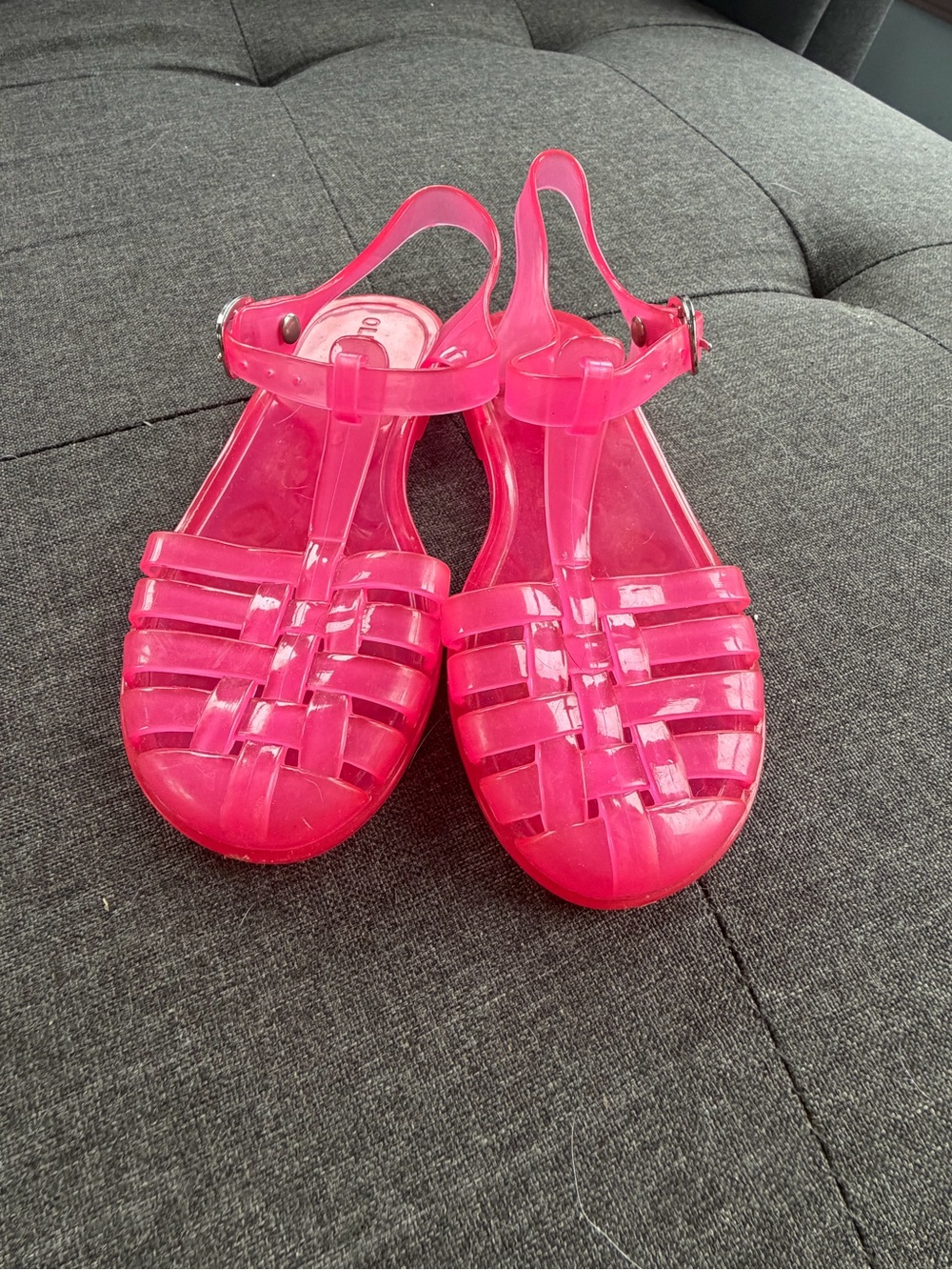 Old Navy Hot Pink Jelly Sandals for Kids